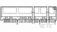 CONNECTOR ASSEMBLY, DUAL POSITIONS, .050-2-5145168-8